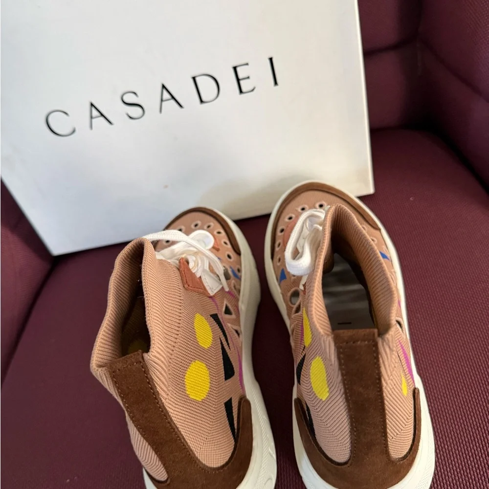 Casadei Colorful High-Top Sneakers EU35 - Picture 5 of 8